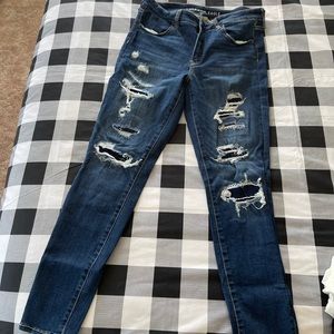 American Eagle Distressed Jeggings. Size 12!